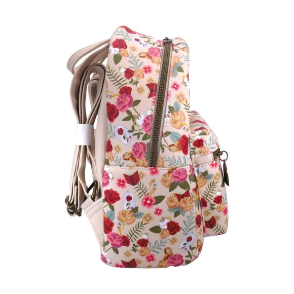 Loungefly Disney Beauty And The Beast Floral & Characters Mini Backpack main image 7